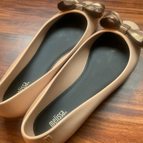 Melissa women’s ballet flats beige size 10 - Picture 3 of 4